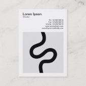 Vierkante foto (v3) - Curvy Line 02 Visitekaartje (Achterkant)