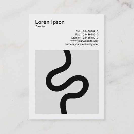 Vierkante foto (v3) - Curvy Line 02 Visitekaartje (Achterkant)