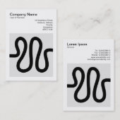 Vierkante foto (v3) - Curvy Line Visitekaartje (Voorkant / Achterkant)