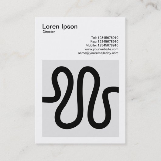 Vierkante foto (v3) - Curvy Line Visitekaartje (Achterkant)