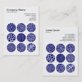 Vierkante foto (v3) - Decoratieve cirkels 02 Visitekaartje (Voorkant / Achterkant)