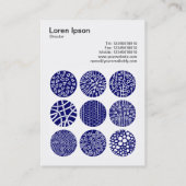 Vierkante foto (v3) - Decoratieve cirkels 02 Visitekaartje (Achterkant)