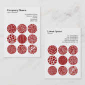 Vierkante foto (v3) - Decoratieve cirkels 03 Visitekaartje (Voorkant / Achterkant)