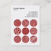 Vierkante foto (v3) - Decoratieve cirkels 03 Visitekaartje (Achterkant)