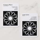 Vierkante foto (v3) - geometrische ventilator 01 visitekaartje (Voorkant / Achterkant)