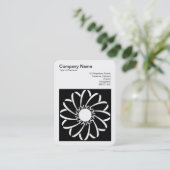 Vierkante foto (v3) - geometrische ventilator 01 visitekaartje (Staand voorkant)