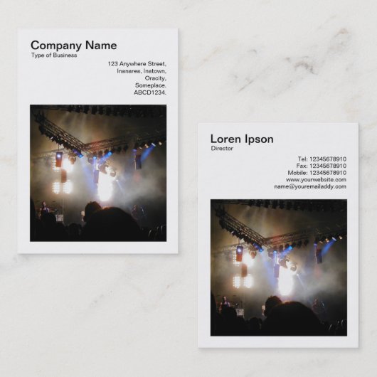 Vierkante foto (v3) - in concert visitekaartje (Voorkant / Achterkant)