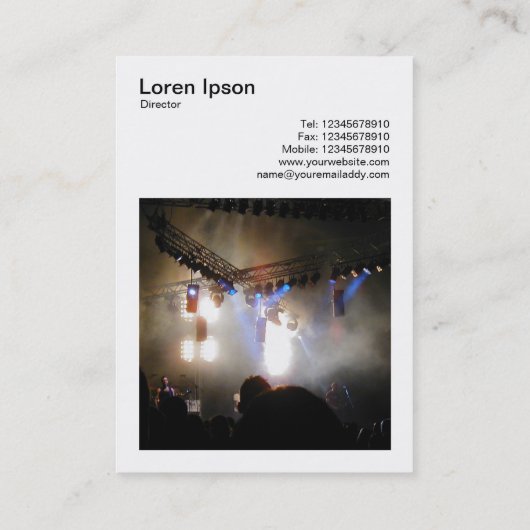 Vierkante foto (v3) - in concert visitekaartje (Achterkant)