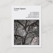 Vierkante foto (v3) - Magnolia Tree Branches Visitekaartje (Achterkant)