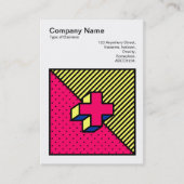 Vierkante foto (v3) - Neo-Memphis Style Cross Visitekaartje (Voorkant)