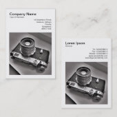 Vierkante foto (v3) - Russische Rangefinder Camera Visitekaartje (Voorkant / Achterkant)