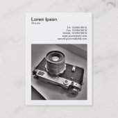 Vierkante foto (v3) - Russische Rangefinder Camera Visitekaartje (Achterkant)