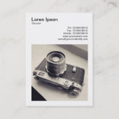 Vierkante foto (v3) - Russische Rangefinder Camera Visitekaartje (Achterkant)