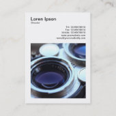 Vierkante foto (v3) -  TLR-camera Visitekaartje (Achterkant)