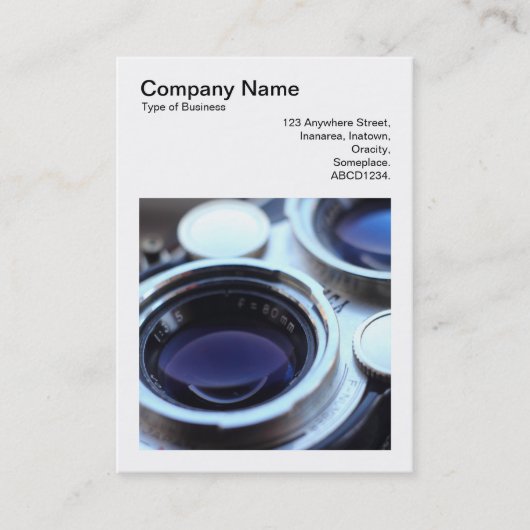 Vierkante foto (v3) -  TLR-camera Visitekaartje (Voorkant)