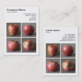 Vierkante foto (v3) - Vier appels Visitekaartje (Voorkant / Achterkant)