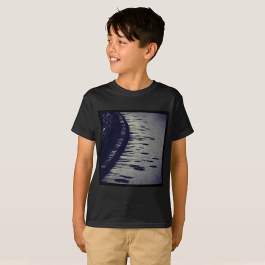 Vierkante foto - Vloerschaduwen T-shirt (Voorkant volledig)