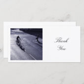 Vierkante foto - Zonnige kant Bedankkaart (Voorkant / Achterkant)