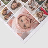 Vierkante fotocollage - Tot 18 foto's Wit Tissuepapier (Detail)