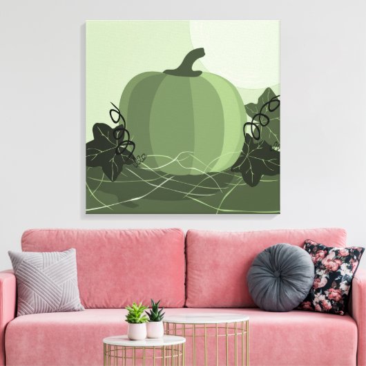 Vierkante groene pompoen keukenmuur decoratie (Insitu (Woonkamer))