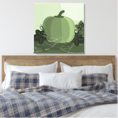Vierkante groene pompoen keukenmuur decoratie (Insitu (Slaapkamer))