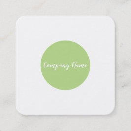 vierkante groene stip vierkante visitekaartje