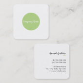 vierkante groene stip visitekaartje (Voorkant / Achterkant)