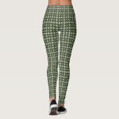 Vierkante groene textuur tegel Classic mode Gift C Leggings (Achterkant)