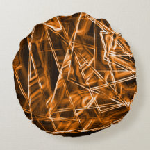 Vierkante hoeken en 'neon' oranje stippen