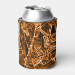 Vierkante hoeken en 'neon'-oranje vlekken blikjeskoeler