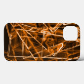 Vierkante hoeken en 'neon'-oranje vlekken Case-Mate iPhone case (Achterkant (horizontaal))