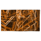 Vierkante hoeken en 'neon'-sinaasappels kussensloop (Voorkant-Links)