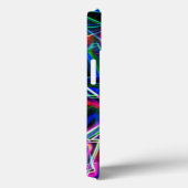 Vierkante hoeken in lijn en neonkleurig Case-Mate iPhone case (Achterkant / Rechts)