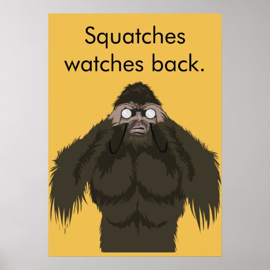 Vierkante horloges terug poster (Voorkant)