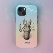 Vierkante illustratie op regenboogpasta met naam Case-Mate iPhone case