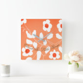 Vierkante Inspirerend klok de kleine dingen (Huis)