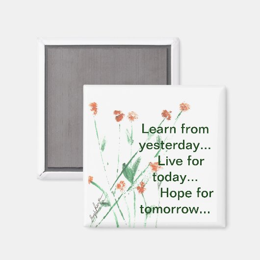 Vierkante Inspirerende magneet (Voorkant / Achterkant)