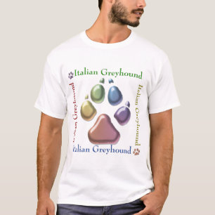 Vierkante Italiaanse windhond T-shirt