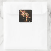 Vierkante Kaarslicht Mood Sticker – Aanpasbaar (Tas)