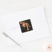 Vierkante Kaarslicht Mood Sticker – Aanpasbaar (Envelop)