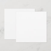 Vierkante kaart & envelop 5.25" notitiekaartje (Voorkant / Achterkant)