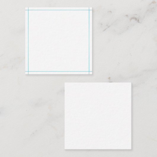 Vierkante Kaart Sjabloon (Voorkant / Achterkant)