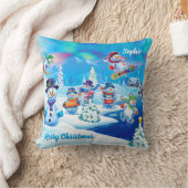 Vierkante kerst gooi kussen of kussen (Deken)