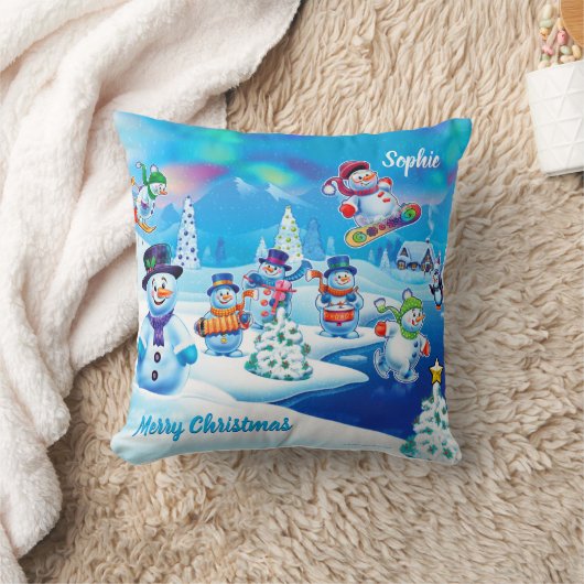 Vierkante kerst gooi kussen of kussen (Deken)