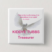 Vierkante knop button 5,1 cm (Voorkant)