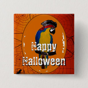 Vierkante knop button 5,1 cm