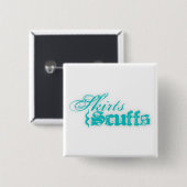 Vierkante knop vierkante button 5,1 cm (Voorkant /achterkant)