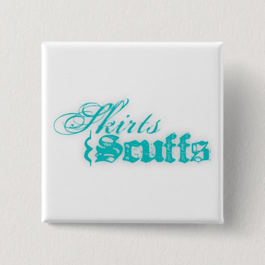 Vierkante knop vierkante button 5,1 cm (Voorkant)