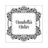  vierkante krans  productstempel rubberstempel (Afrduk)