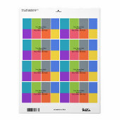 Vierkante labels (Full Sheet)